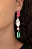 Paparazzi - Deco By Design - Multi Earrings New Arrivals-Lovelee's Treasures-earrings,jewelry,multi,multicolored,new arrivals,paparazzi