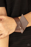 PIECE Offering - Brown Bracelets COMING SOON Pre-Order-Lovelee's Treasures-bracelets,brown,brown leather,coming soon Pre-Order,jewelry,leather,studded button loop closure