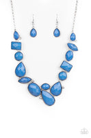 Mystical Mirage - Blue Necklaces New Arrivals-Lovelee's Treasures-blue,jewelry,necklaces,new arrivals,teardrop