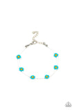Camp Flower Power - Blue Bracelets New Arrivals-Lovelee's Treasures-blue,bracelets,flowers,jewelry,new arrivals,turquoise
