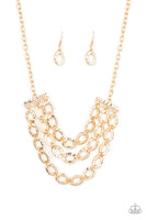 Repeat After Me - Gold  Necklaces New Arrivals-Lovelee's Treasures-gold,hammered,jewelry,necklaces,new arrivals