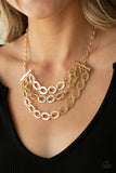Repeat After Me - Gold  Necklaces New Arrivals-Lovelee's Treasures-gold,hammered,jewelry,necklaces,new arrivals