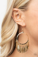 Radiant Chimes - Gold Earrings New Arrivals-Lovelee's Treasures-earrings,gold,hoop,jewelry,standard fishhook fitting