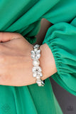 Regal Reminiscence Bracelets New Arrivals-Lovelee's Treasures-bracelets,bubbly white pearls,cuff,cuff bracelets,fashion fix bracelets,jewelry,new arrivals,round and marquise style white rhinestones