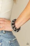 Gimme Gimme - Black   Bracelets       New Arrivals-Lovelee's Treasures-black,black rhinestone,bracelets,coiled wrap,convention,jewelry,new arrivals