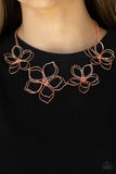 Flower Garden Fashionista - Copper     Necklaces       New Arrivals-Lovelee's Treasures-convention,copper,jewelry,necklaces,new arrivals,oversized blossoms
