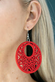 Tropical Reef - Red Earrings