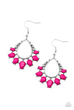 Flamboyant Ferocity - Pink Earrings COMING SOON Pre-Order-Lovelee's Treasures-coming soon Pre-Order,earrings,jewelry,pink,standard fishhook fitting,teardrop