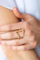 Rebel Edge - Gold Rings New Arrivals-Lovelee's Treasures-gold,jewelry,new arrivals,rings,stretchy band