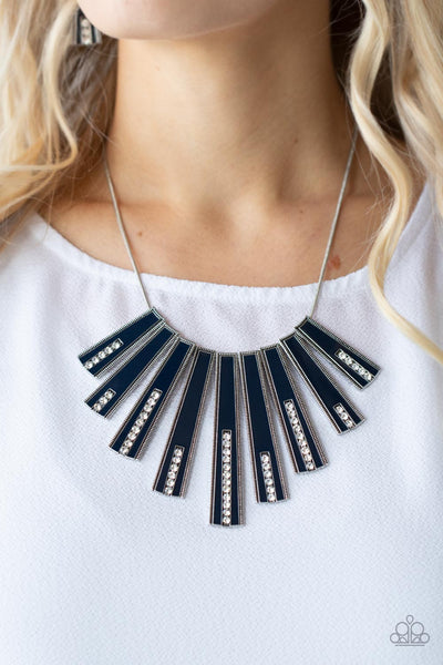 Paparazzi - FAN-tastically Deco - Blue Necklaces