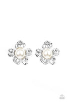 Apple Blossom Pearls - White Earrings