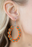 Festively Flower Child - Orange Earrings COMING SOON Pre-Order-Lovelee's Treasures-coming soon Pre-Order,earrings,jewelry,orange,standard fishhook