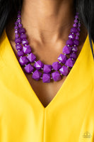 Summer Excursion - Purple Necklace and Bracelet Set