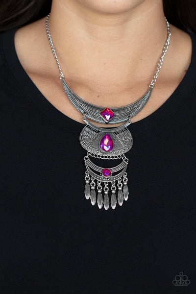 Lunar Enchantment - Pink Necklaces