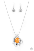 Paparazzi - Amazon Amulet - Orange Necklaces