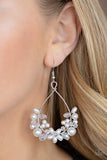 Marina Banquet - White Earrings