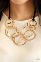 Spiraling Out of COUTURE - Gold Necklaces New Arrivals-Lovelee's Treasures-convention,gold,hammered gold rings,jewelry,necklaces,new arrivals,suede cords