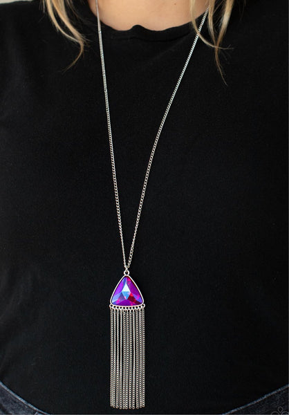 Proudly Prismatic - Pink Necklaces