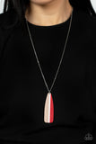 Grab a Paddle - Red Necklaces
