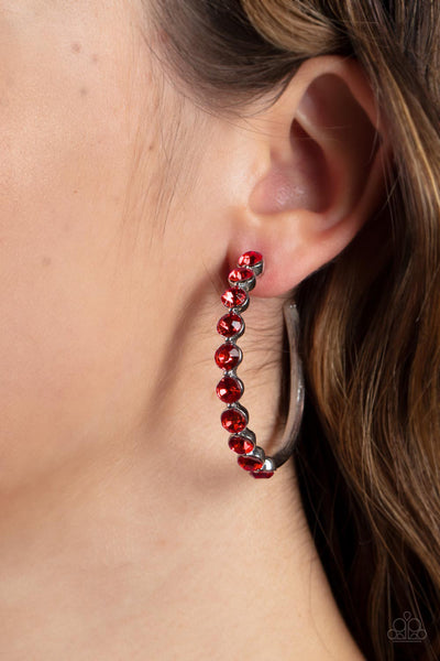 Photo Finish - Red Earrings