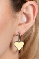Kiss Up - Yellow Earrings COMING SOON Pre-Order-Lovelee's Treasures-coming soon Pre-Order,earrings,hoop,hoops,jewelry,standard post fitting