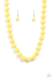 Popping Promenade - Yellow Necklaces