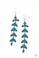 Fanciful Foliage - Blue Earrings