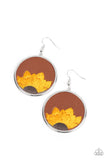 Sun-Kissed Sunflowers - Brown Earrings