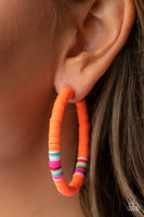 Colorfully Contagious - Orange Earrings