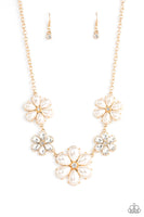 Fiercely Flowering - Gold Necklaces
