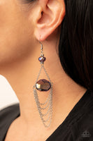 Ethereally Extravagant - Purple Earrings