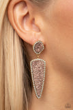 Druzy Desire - Gold Earrings