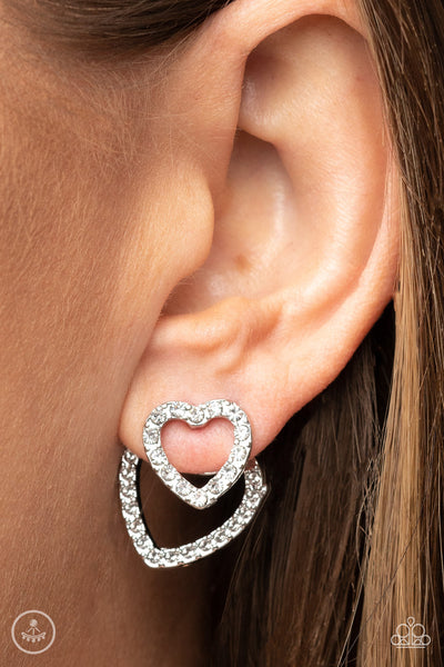 Ever Enamored - White Earrings