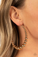 Show Off Your Curves - Gold Earrings