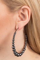 Show Off Your Curves - Black Earrings
