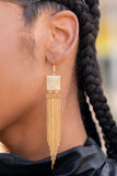 Dramatically Deco - Gold LOP Earrings