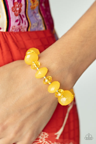 Keep GLOWING Forward - Yellow Bracelets