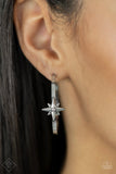 Lone Star Shimmer - White Earrings