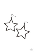 Supernova Sparkle - Black Earrings