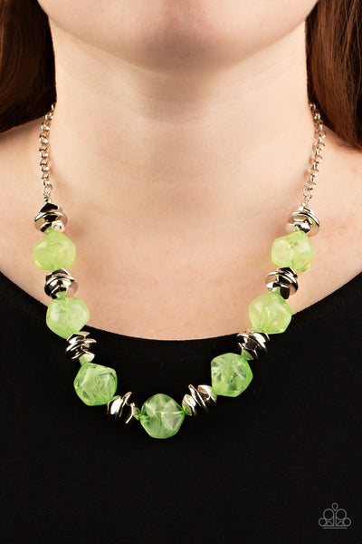 Island Ice - Green Necklaces