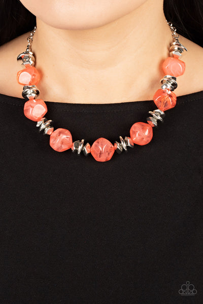 Island Ice - Orange Necklaces