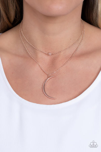 Modern Moonbeam - Rose Gold Necklaces
