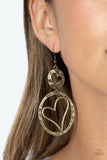 Enchanting Echo - Brass  Earrings