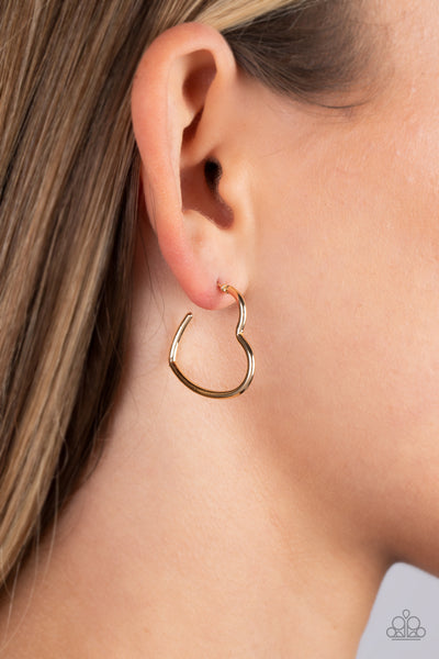 Burnished Beau - Gold Earrings New Arrivals