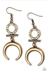 Majestically Moon Child  Earrings-Lovelee's Treasures-brass,earrings,geometric patterns,jewelery,tribal inspired look