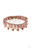 Girly Girl Glamour Copper Bracelets-Lovelee's Treasures-bracelets,copper,jewelery,pearly white beads,stretchy band