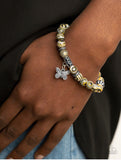 Butterfly Wishes Yellow Bracelets-Lovelee's Treasures-bracelets,butterfly,jewelry,stretchy band