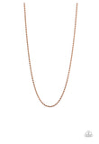 Paparazzi ~ Cadet Casual - Copper Necklaces  Men-Lovelee's Treasures-copper,jewelry,men,necklaces,paparazzi