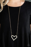 Pull Some HEART-Strings - Gold Necklaces