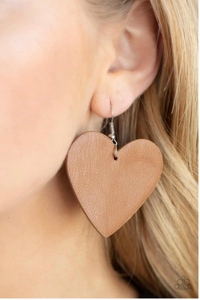 Country Crush - Brown Earrings